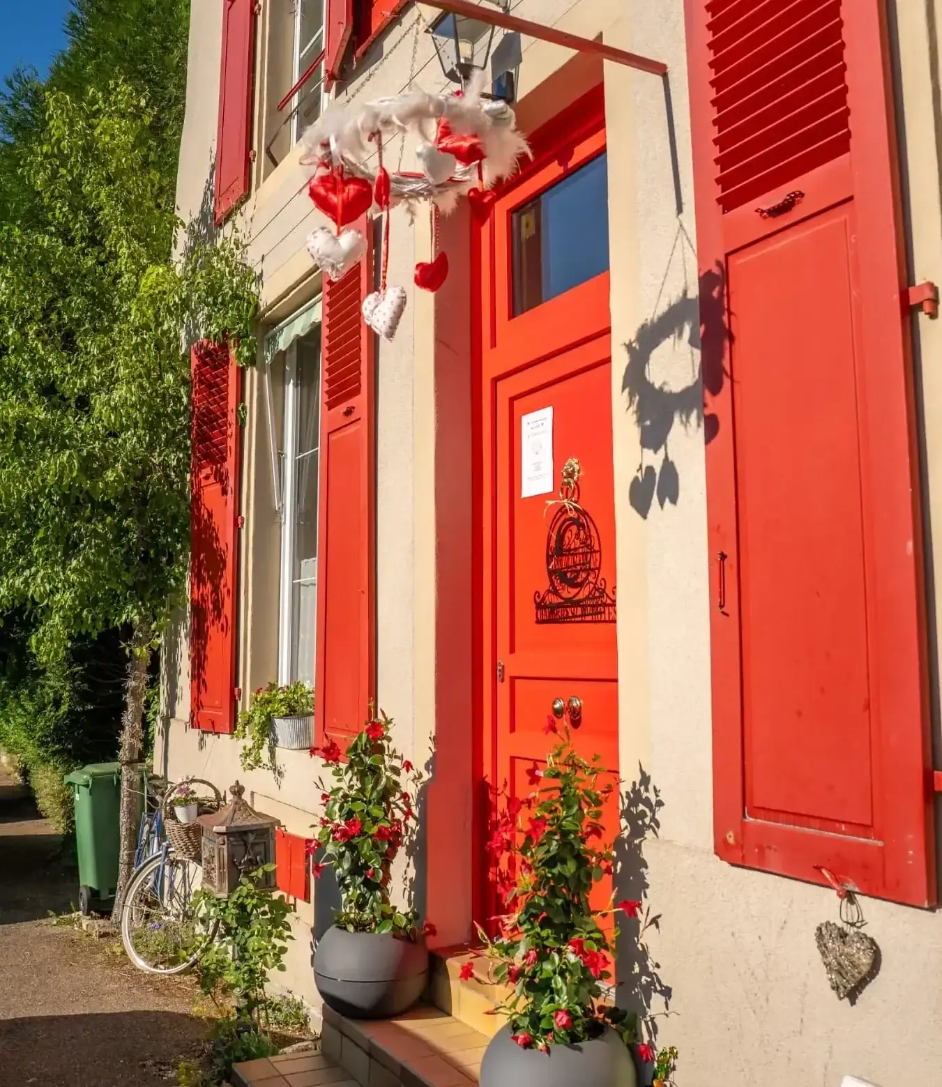 Façade de la maison d'hôtes La Maison de Céline à Arry en Moselle